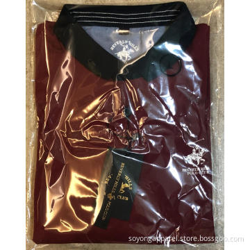Manufacturer OEM Custom Made Men's Solid Stripe Polo Shirts